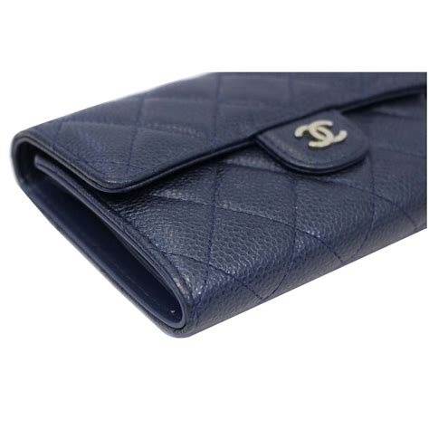 chanel blue wallet|chanel classic flap wallet.